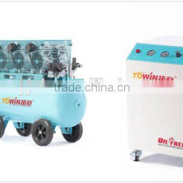 three motor oil freesuper silent air compressor with silent cabinet(TW5503S)