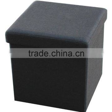 Living room Furniture! Imitation linen folding storage stool