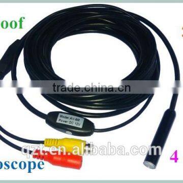 Mini AV Waterproof Endoscope Snake Inspection Camera Microscope Snake Tube 1/6 CMOS 10mm CCTV Camera