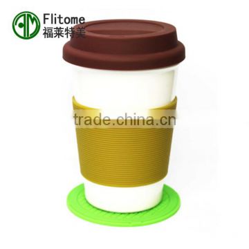 many color custom logo silicone cup sleeve