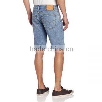 2015 Zip Closure Light Stonewash Straight Fit Short Men Cheap Wholesale Jeans JXZ041 photo-2