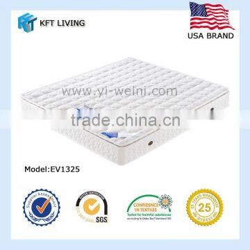 Super durable 6 turns stainless steel spring with comressed foam mattress EV1325