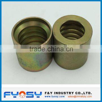 stainless steel carbon steel hydraulic hose ferrule / hydraulic ferrule fitting