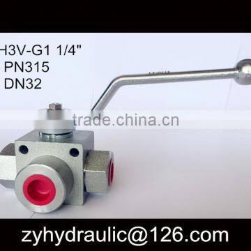 V3RH Series DN40 Bsp High Pressure Ball Valve With Holes