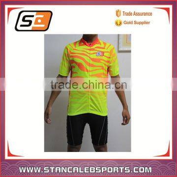 Stan Caleb wholesale short sleeve Sublimated cycling wear crane sports wear cycling cheap cycling clothing