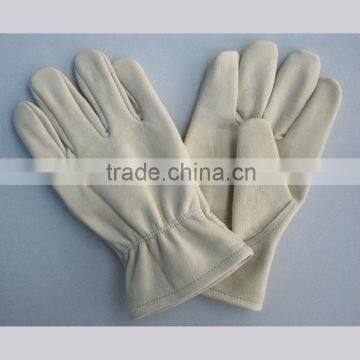 Natural Color Cow Grain Leather Driver Glove