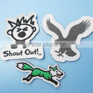 Die Cut Woven Fashion Patches for Clothes