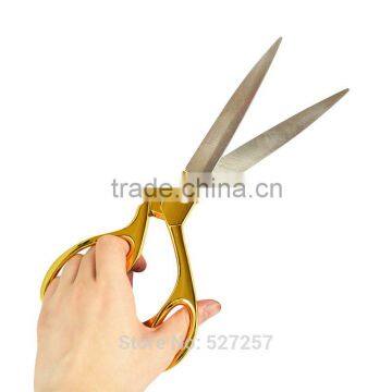 10.5'' Gold Cutter Dressmaking Tailor Shear Scissor Leather Craft Fabric Tool photo-2