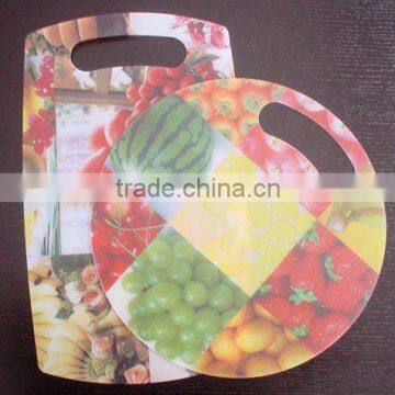 plastic fruit design chopping board