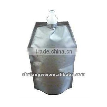 Aluminum foil Plastic liquid juice bag with cap