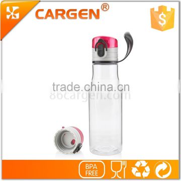 Custom brand 400ml clear gym plastic water bottle