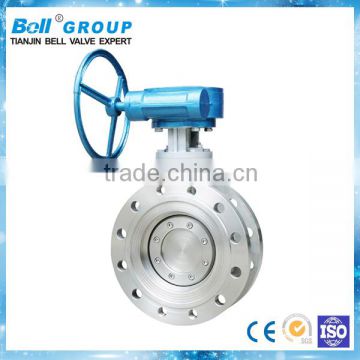 metal seal manual butterfly valve for cement