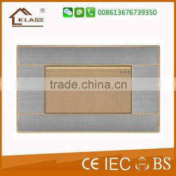 Hot Sale Stainless Steel 1gang 2 Way Wall Switch for Home