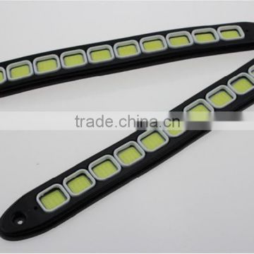 Guanzhou auto parts big power uiversal flexible waterproof COB DRL led car daytime running light