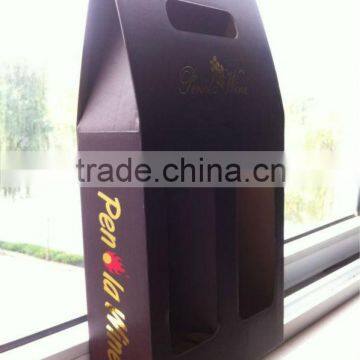 grape wine packaging box with windows