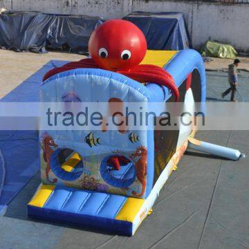 2015 Sunjoy factory price Octopus Inflatable Obstacle Course,Inflatable Bouncy Castle,Inflatable Combo For Sale