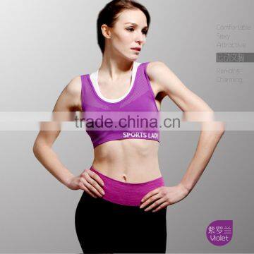 Professional Yoga Sports Bra Underwear Seamless Steel Ring Free Double Running Fitness Fitness ia Jinv Vest Sports Bra photo-5