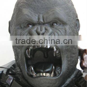 2013 New Arrival Top Quality Obsidian Gorilla ,Semi-Precious Stone King Kong