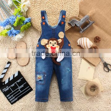 New products on china marker cheap kids jeans denim overalls