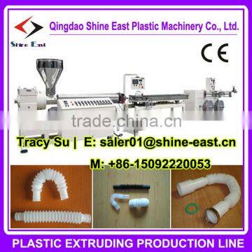 PVC Plastic drain pipe machine / washing machine plastic flexable hose machine / closestool pipe making machine