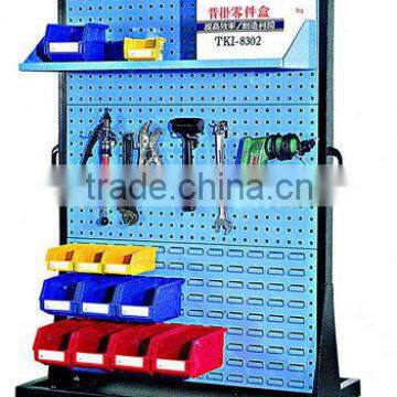 China factory iso one or two side mobile rack for bin,trolley for plastic bins