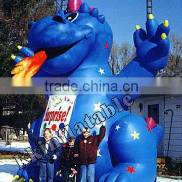 blue inflatable dragon costume/inflatable cartoon