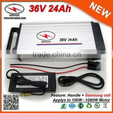 Smart Aluminum E-bike Battery Case 36V 20Ah 1000W Battery With 2A Charger + 30A BMS photo-5