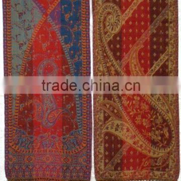 Wool Jamavar Embroidery Shawl