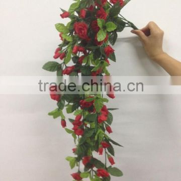 Artificial trialing plant flower swag,wedding swags silk flower