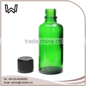 50ml green glass dropper bottles with child resistant cap