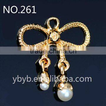 alloy buttfly pearl pendant plated glod tiara bridal hair accessories