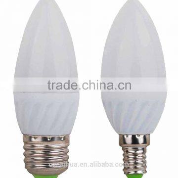 SMD2835 led candle light ac85-265v 3w E14 led candle light bulbs