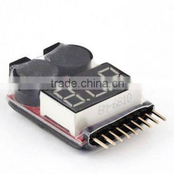 1-8S Lipo/Li-ion/Fe Battery low voltage alarm