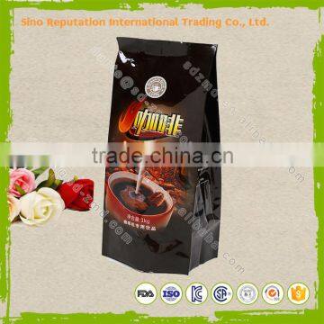 Custom printed coffee aluminum foil stand up bag with design service