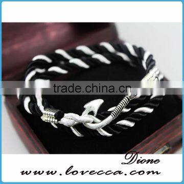 Colorful Rope Handmade Multilayer Anchor Nautical Navy Rope Bracelet photo-4