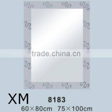 manufacture carved wooden mirror frames bathroom accessory design mirror decorative mirror made in china