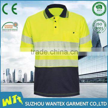 high quality reflective working tshirt wholesale polyester sport wear t shirt custom print men tshirt clothing