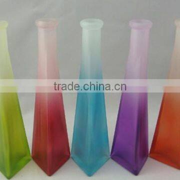 2014 hot sale wholesale frost glass vase for home decoration