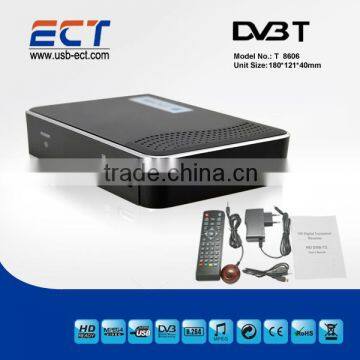 2013 1080P mpeg4/h.264 hd mini dvb-t receiver set top box T-8606 competitive quality made in china has CE&RoHS certificate USB