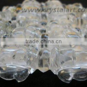 CLEAR CRYSTAL QUARTZ CARVED DORJE