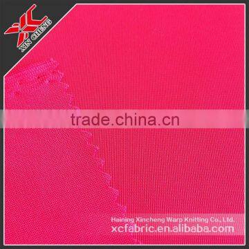 100% polyester tricot brushed fabric Plain fabric for lining