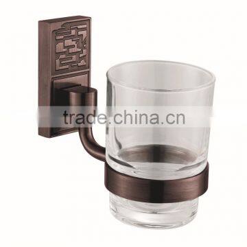 oil rubbed bronze glass toothbrush tumbler holder WB5256