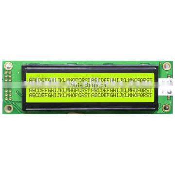 STN type 40x4 Character LCD module with yellow green background