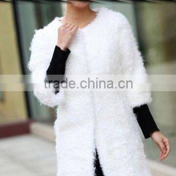 2015new Arrival Real Lamb Fur Coat for Women LC16 photo-2