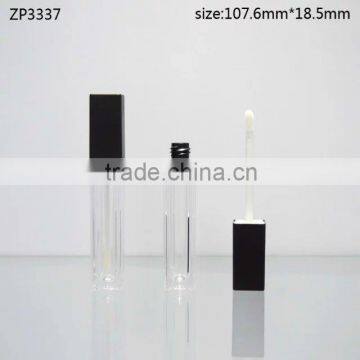 hot sale cosmetics makeup square empty lipgloss tube containers with brush