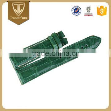 Genuine Crocodile Leather Green Color Watch Leather Band