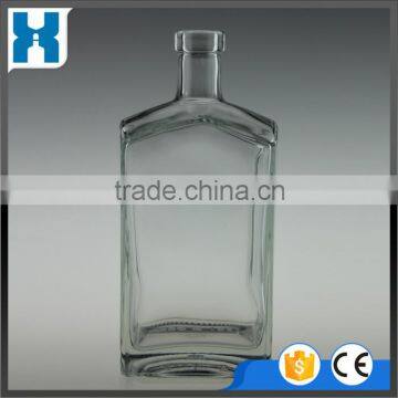 CUSTOM SQUARE 750ML GLASS BOTTLE WITH CORK