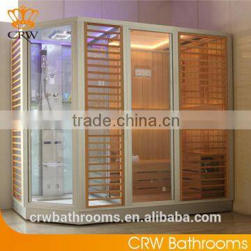 CRW AG0009 Family Steam Sauna with Ready Shower Cabin