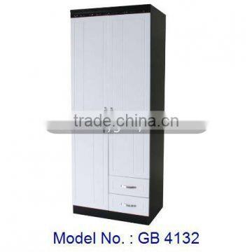 2 Door Wardrobe, MDF Wardrobe Furniture, MDF Furniture, White Wardrobe, Bedroom Furniture, Wardrobe Furniture