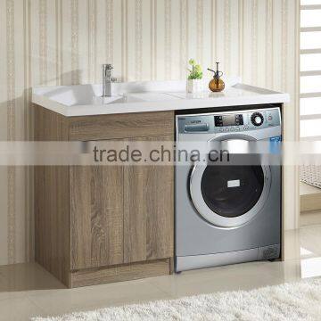 1012 Bathroom laundry tub basket washing machine cabinet